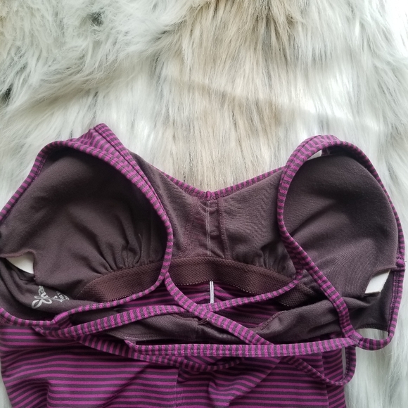 prAna Rebecca Strappy Striped Active Jersey Dress Size Small Hiking Athleisure - Picture 7 of 10